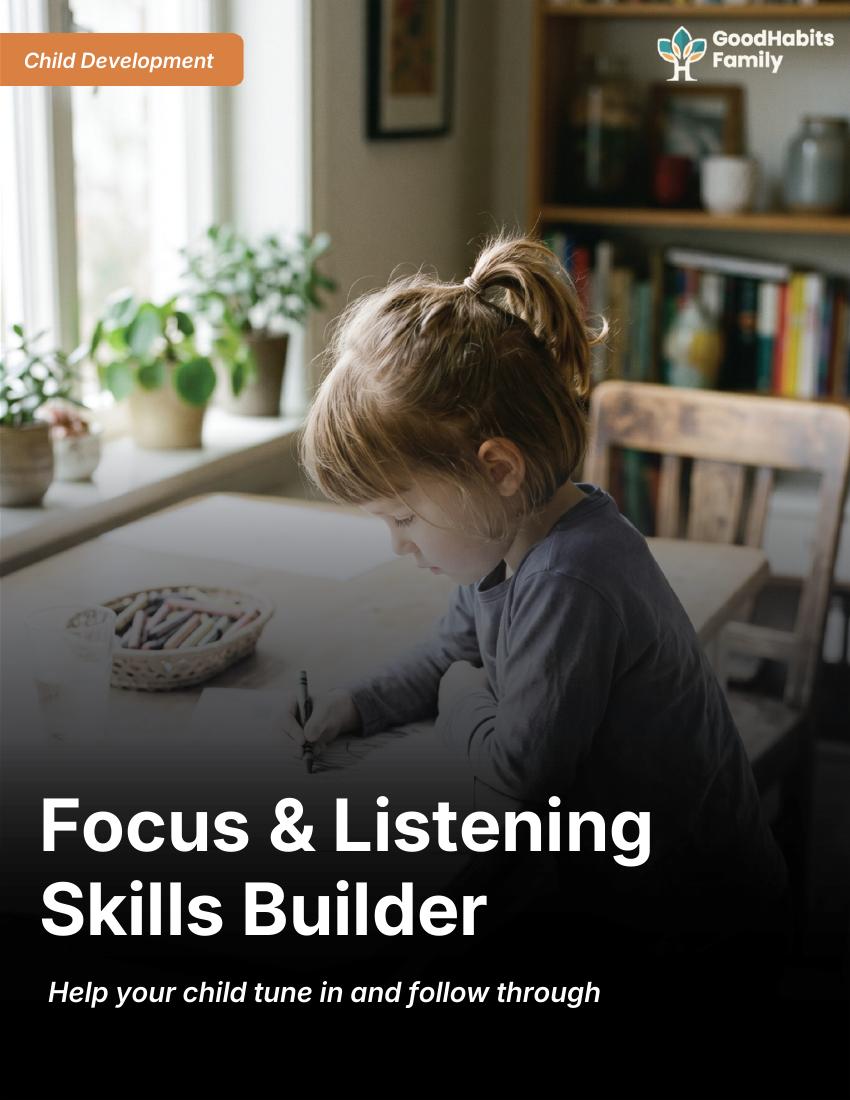 Focus & Listening Skills Builder
